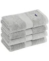 Royal Velvet Set Of 4 Turkish Cotton Hand Towels