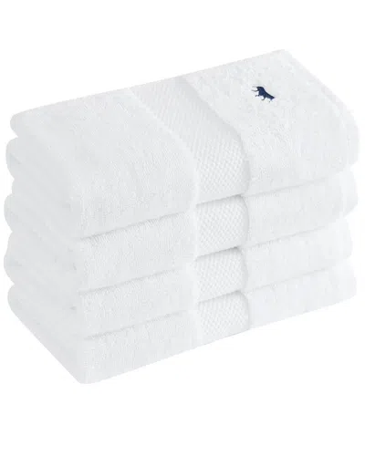 Royal Velvet Set Of 4 Turkish Cotton Hand Towels In White