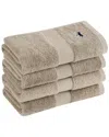 Royal Velvet Set Of 4 Turkish Cotton Hand Towels