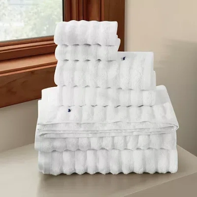 Royal Velvet Textured Towel 6-pc. Bath Towel Set In White
