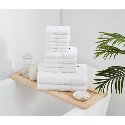 Royal Velvet Turkish Cotton Bath Towel Set In White