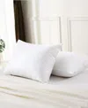 Royal Velvet White Goose Nano Down Feather Blend Pillow In White