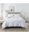 Royal Velvet Year Round White Goose Nano Down Feather Blend Comforter In White