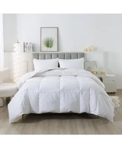 ROYAL VELVET YEAR ROUND WHITE GOOSE NANO DOWN FEATHER BLEND COMFORTER