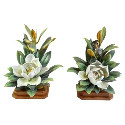 Pre-owned Royal Worcester 1950s,  Magnolia Warbler In Brown