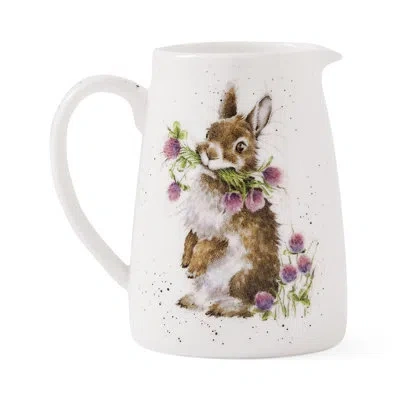 Royal Worcester 4.5 oz Posy Jug (rabbit) In White