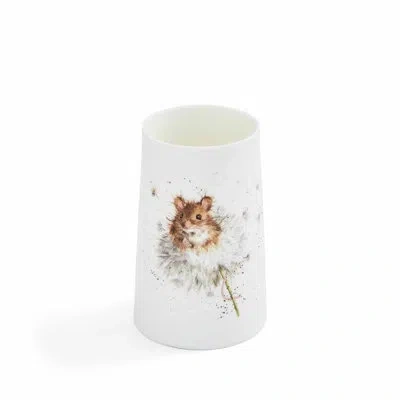 Royal Worcester 5.75" Vase (mice) In White