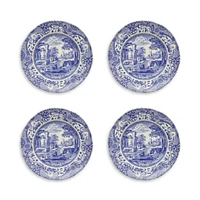Royal Worcester & Spode Blue Italian Luncheon Plate, Set Of 4