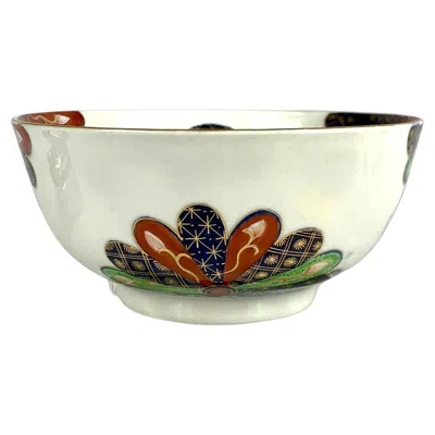 Pre-owned Royal Worcester Antique Worcester Porcelain Bowl Imari Style Dr Wall First Period England C-1755 In Sand