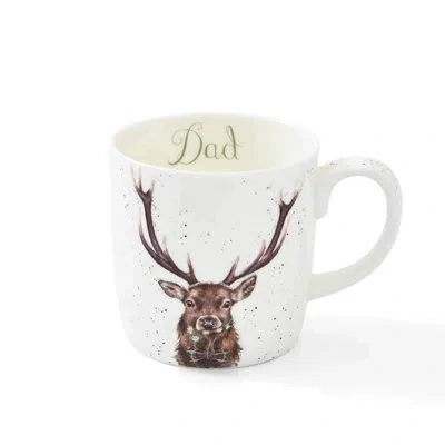 Royal Worcester Dad Mug (stag), 14 oz In White