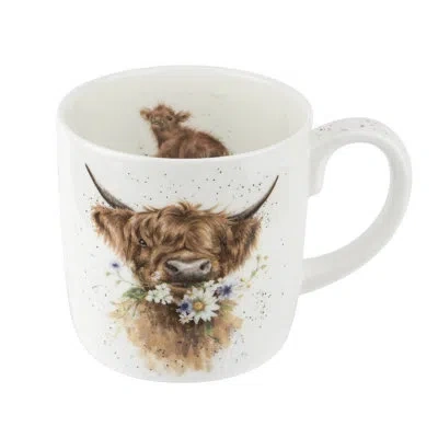Royal Worcester Daisy Coo Mug (cow), 14 oz In White
