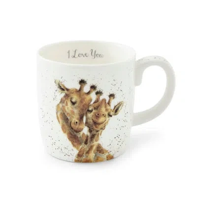 Royal Worcester I Love You Mug (giraffe), 14 oz In White