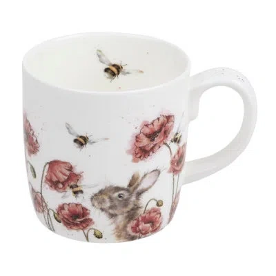 Royal Worcester Let It Bee Mug (bee), 11 oz In White