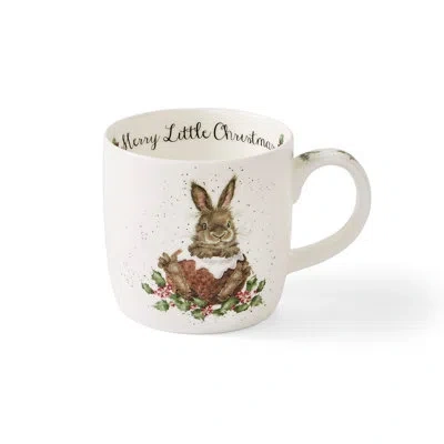 Royal Worcester Merry Little Christmas Mug, 11 oz In White