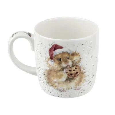 Royal Worcester Rw-wrendale Designs Mug 14 oz Cookies For Santa In White