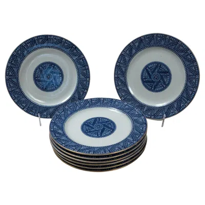 Pre-owned Royal Worcester Set Of 8  Aesthetic Period Plates, 19th Century, England In Gray