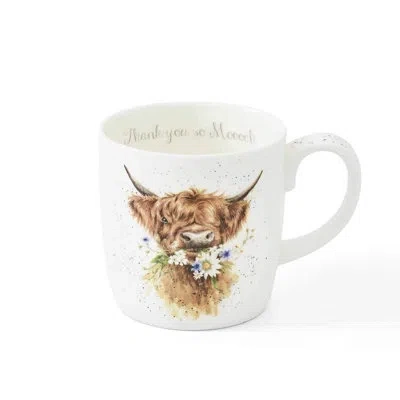 Royal Worcester Thank You Mug (cow), 14 oz In White