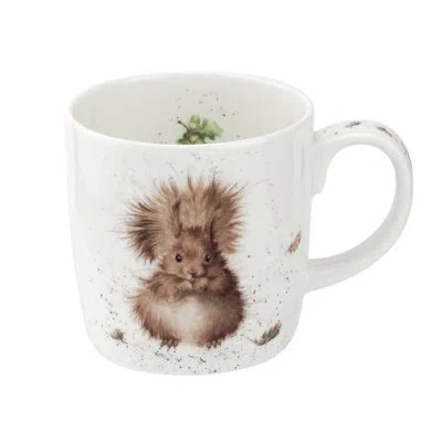 Royal Worcester Treetop Mug (red Squirrel), 14 oz In White