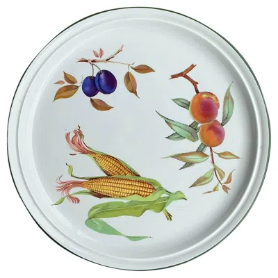Pre-owned Royal Worcester Vintage Regency  Platter In Gray