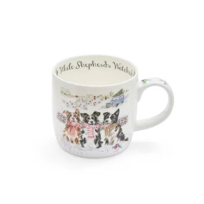 Royal Worcester Wrendale Designs Christmas 11 Ounce Bone China Mug In While Shepherds Watched