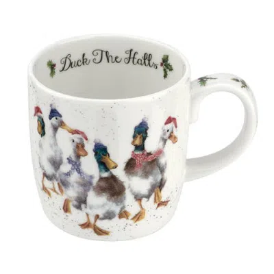 Royal Worcester Wrendale Designs Christmas 14 Ounce Mug In Duck The Halls