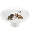 Royal Worcester Wrendale Designs Footed Cake Plate In White