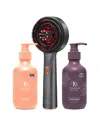Royale 16.9oz Hair+ Miracle Essential Follica Pro Scalp Device With Cleanse & Condition Set