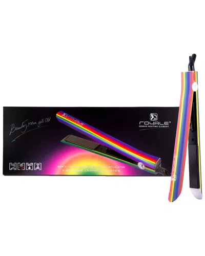 Royale Hair Platinum Genius Heating Element Rainbow Styling Flat Iron