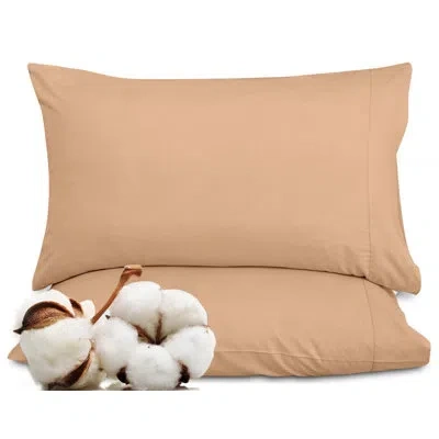 Royale Linens 300 Thread Count 100% Long Staple Combed Cotton Pillowcases Set Of 2 - Ultra Soft - Bed Pillow Cover