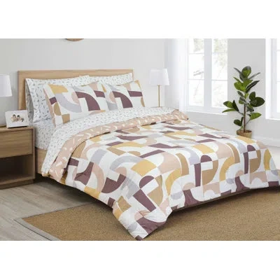Royale Linens Polyester Comforter Set In Cream