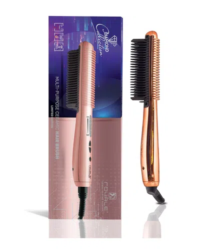 Royale Rose Gold Electroplated Multipurpose Ceramic Hair Brush