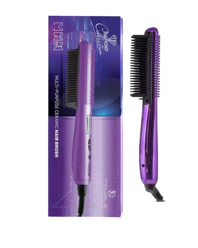 Royale Usa Purple Electroplated Multipurpose Ceramic Hair Brush