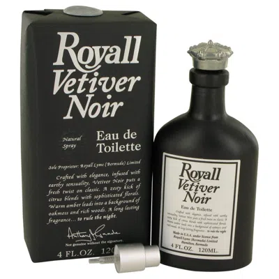 Royall Fragrances Vetiver Noir Eau De Toilette Spray 4.0 oz - Intense Masculine Scent In Transparent