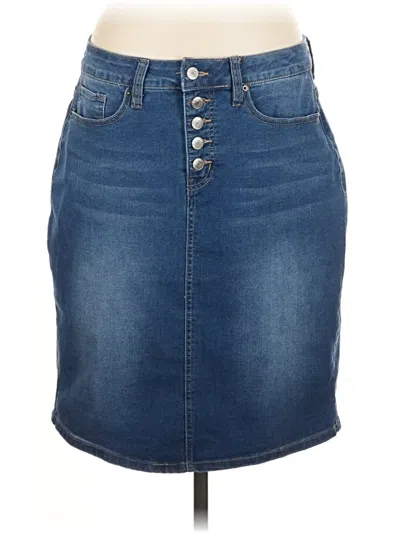 Pre-owned Royalty Denim Skirt In Blue