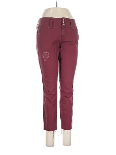 Pre-owned Royalty For Me Jeans In Burgundy