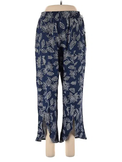Pre-owned Royalty For Me Linen Pants In Blue