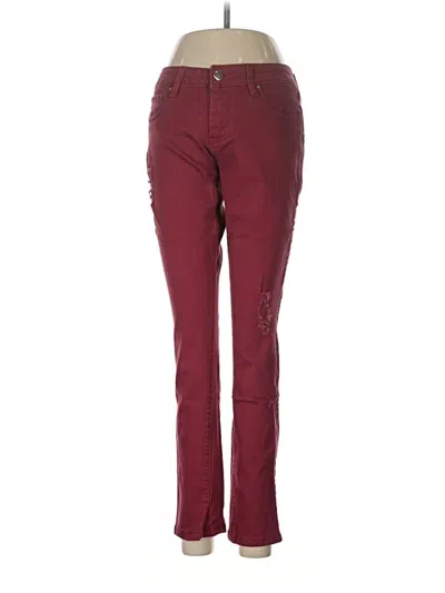 Pre-owned Royalty Jeans In Burgundy