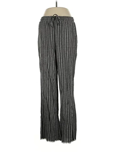 Pre-owned Royalty Linen Pants In Gray