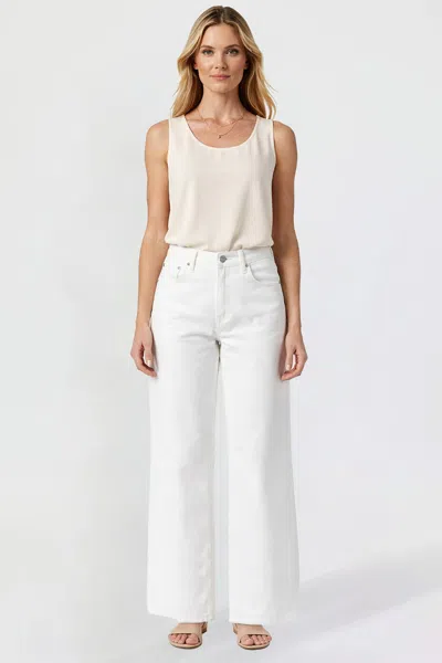 Royalty Women's Bella High Rise Wide Leg Jeans In White