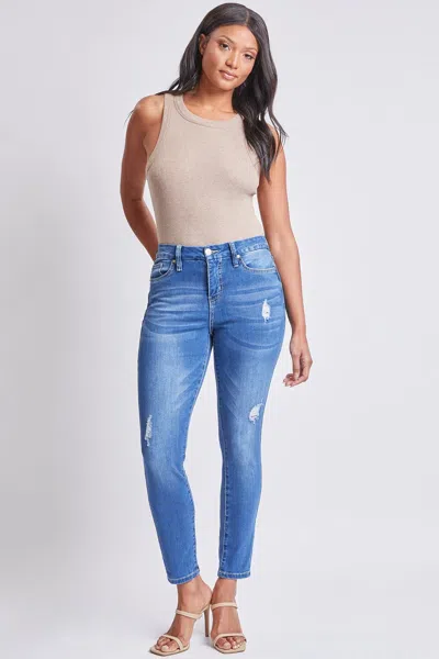 Royalty Women's Curvy Ultra High Rise Skinny Jeans In Blue