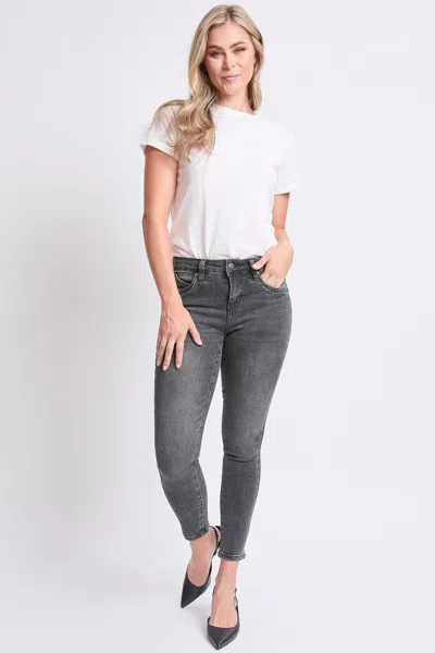 Royalty Women's High Rise Curve Confidence Skinny Jeans In Gray