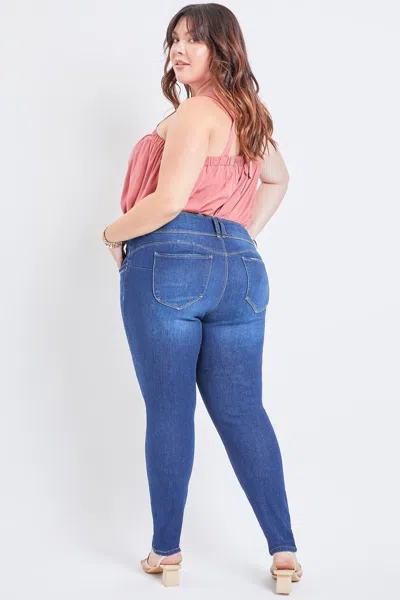 Royalty Women's Plus Skinny Sustainable Wannabettabutt Jeans In Blue