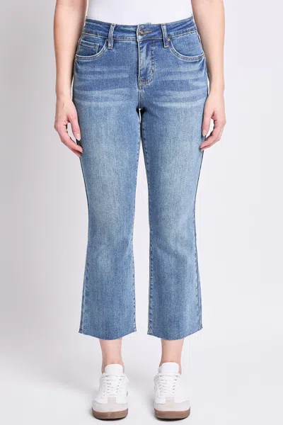 Royalty Women's Premium Stretch Cropped Kick Flare In Blue