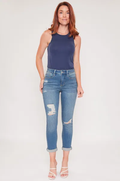 Royalty Women's Vintage 5 Pocket Slim Straight Cuff Jean In Blue