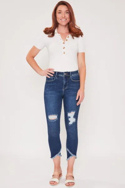 Royalty Women's Vintage Tulip Hem Ankle Jean In Blue