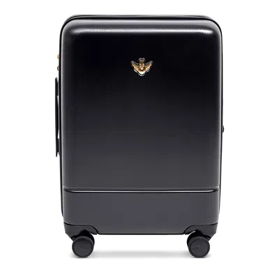 Royce & Rocket The Castle Carry-on 21 Expandable In Black/tobacco