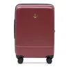 Royce & Rocket The Castle Carry-on 21 Expandable In Burgundy/tobacco