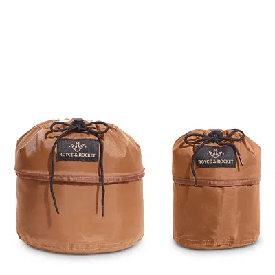 Royce & Rocket The Day To Night Catch All, Set Of 2 In Tobacco