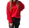 Royce Brand Blousant Shoreline Crewneck Ls Fleece In Red In Red