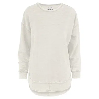 Royce Brand Melange Poncho Fleece In Oatmeal In White